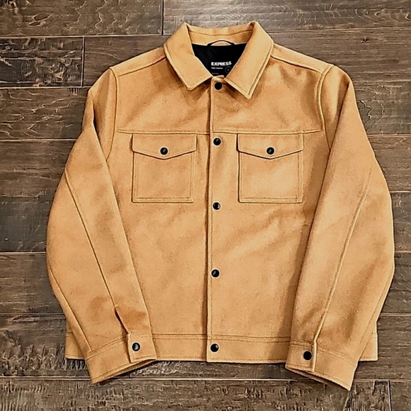 Express Men's Tan Lightweight Jacket sz xl - Picture 3 of 7